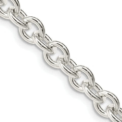 Sterling Silver 6.1mm Cable Chain