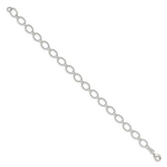 Sterling Silver 6.1mm Fancy Patterned Rolo Chain