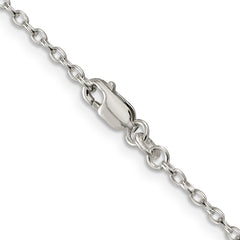 Sterling Silver 2.25mm Oval Cable Chain