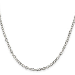 Sterling Silver 3.75mm Oval Cable Chain