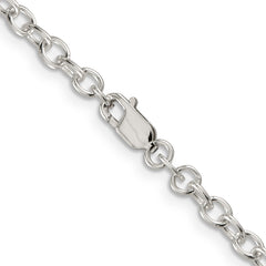 Sterling Silver 3.75mm Oval Cable Chain