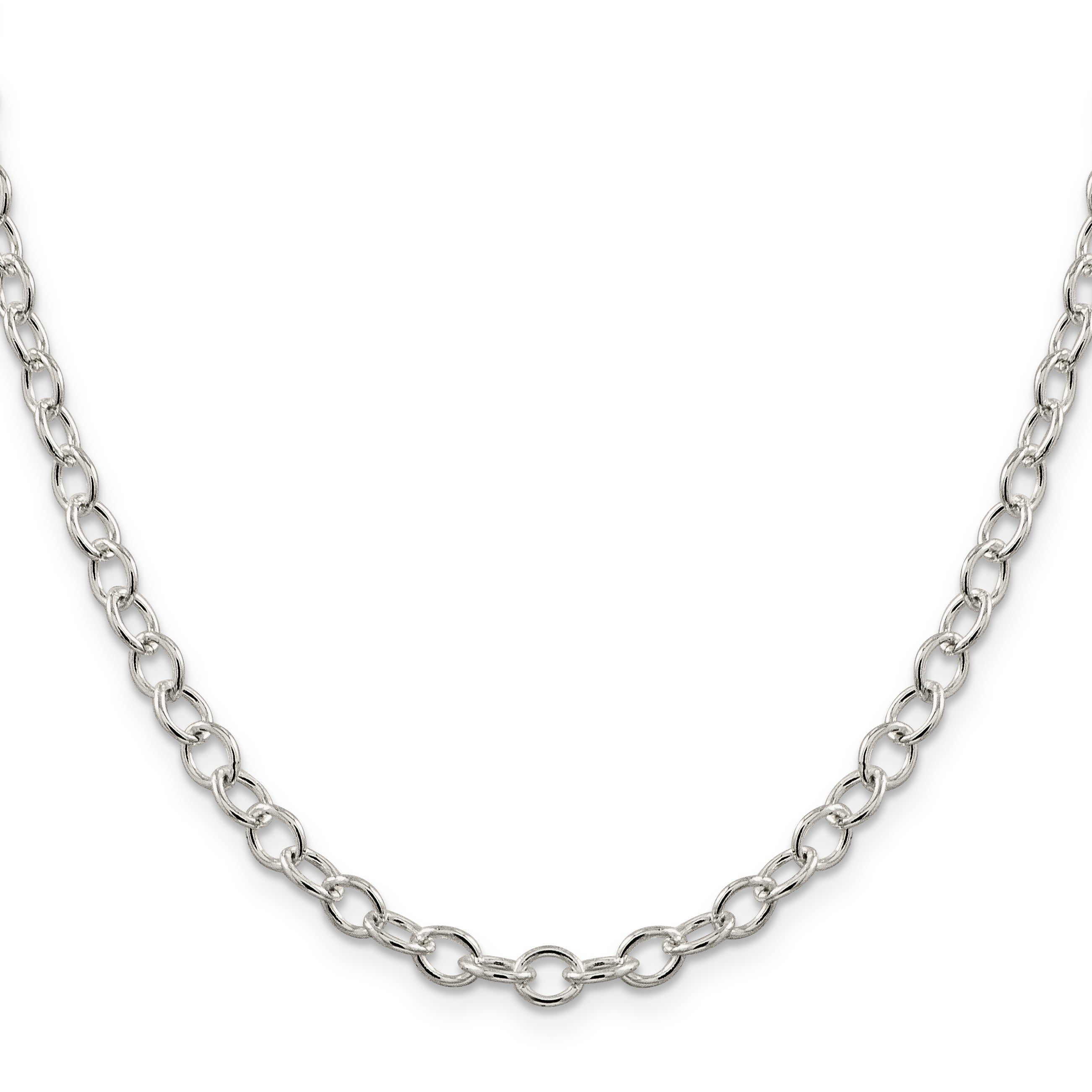 Sterling Silver 5.3mm Oval Cable Chain