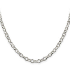 Sterling Silver 5.75mm Oval Cable Chain