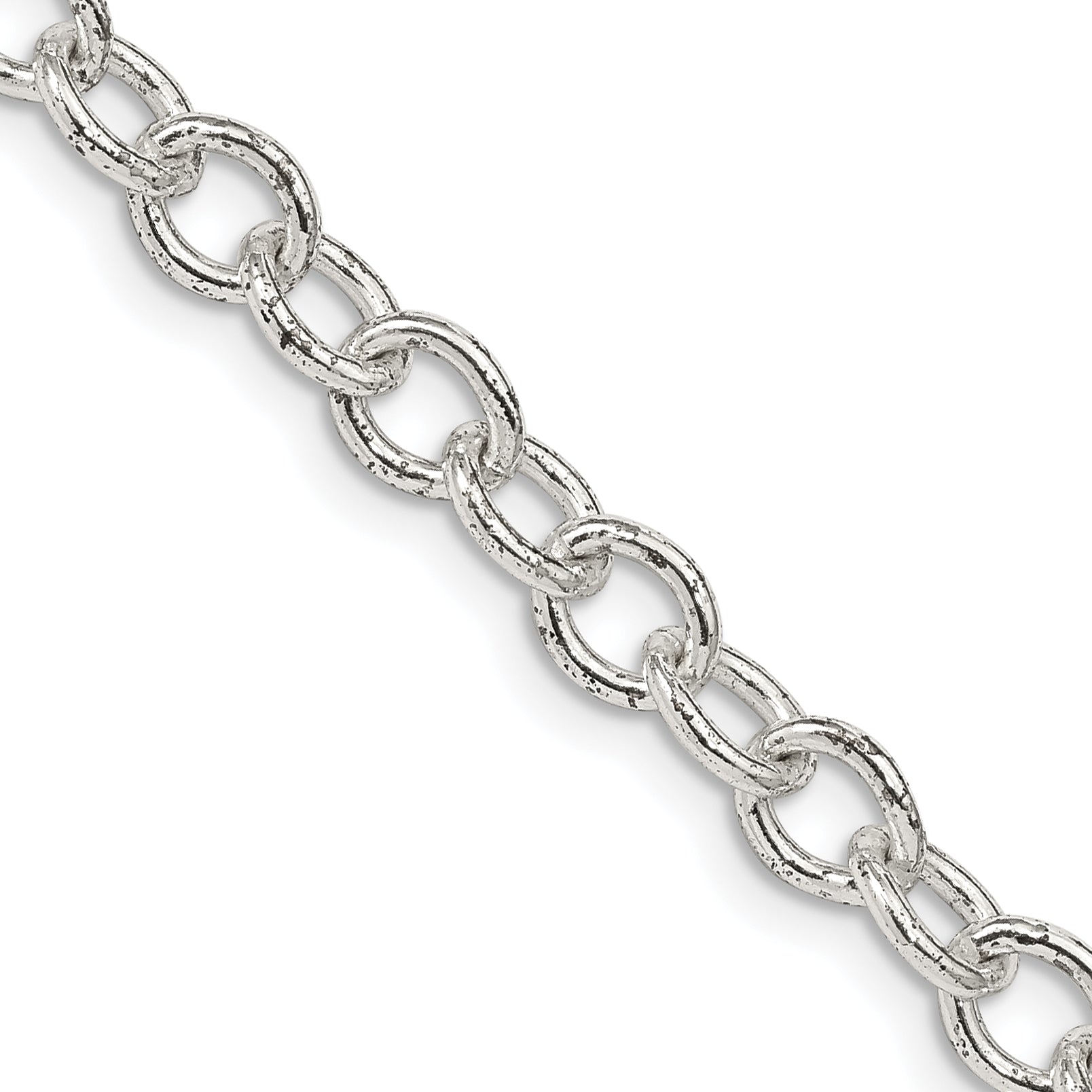 Sterling Silver 5.75mm Oval Cable Chain