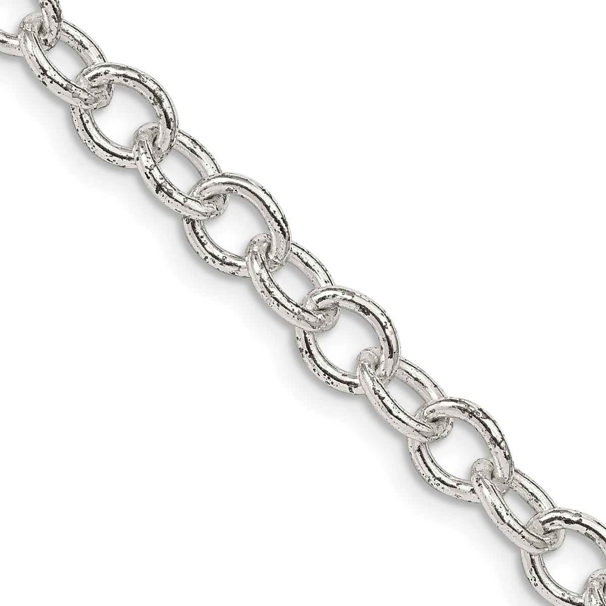 Sterling Silver 5.75mm Oval Cable Chain