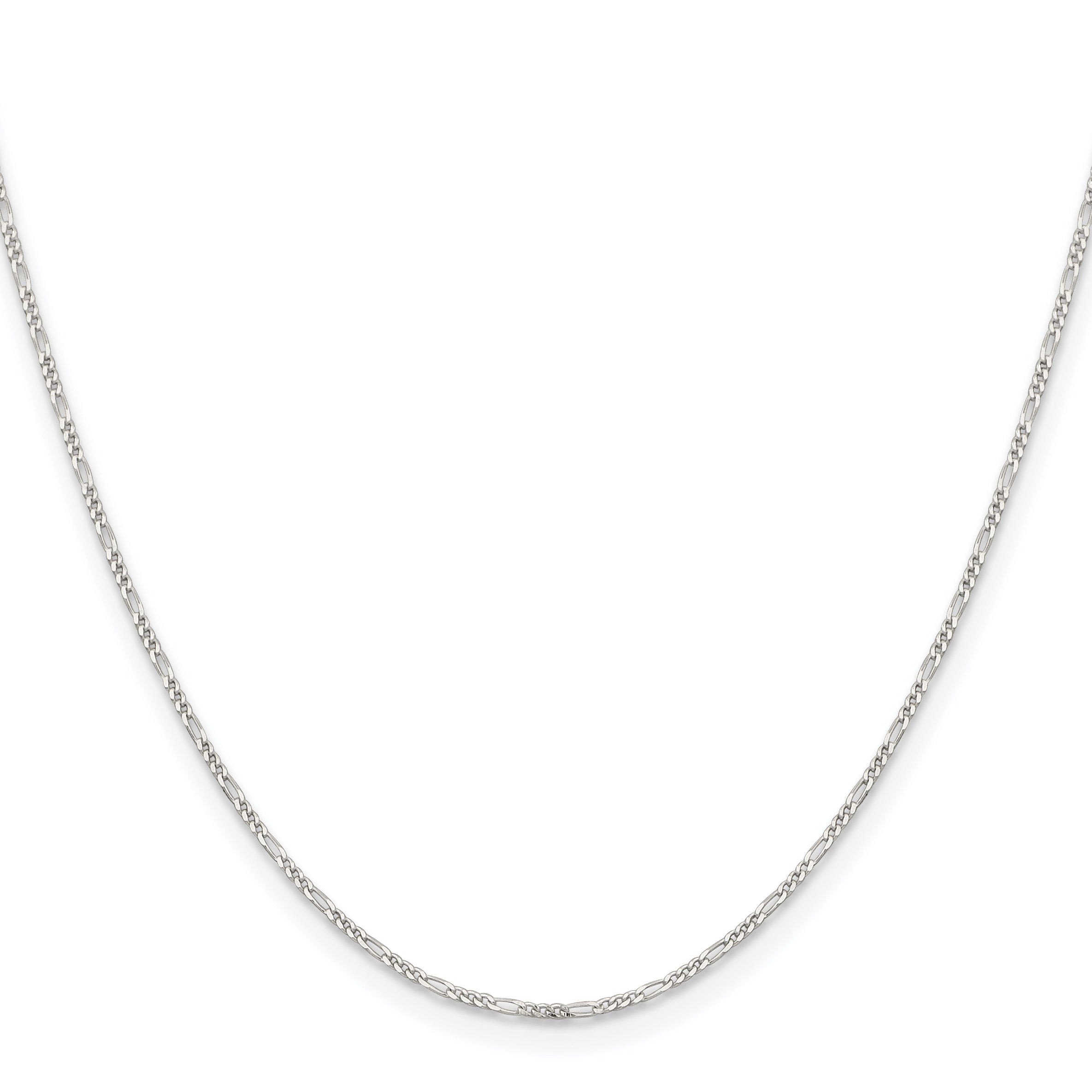 Sterling Silver 1.2mm Figaro Chain