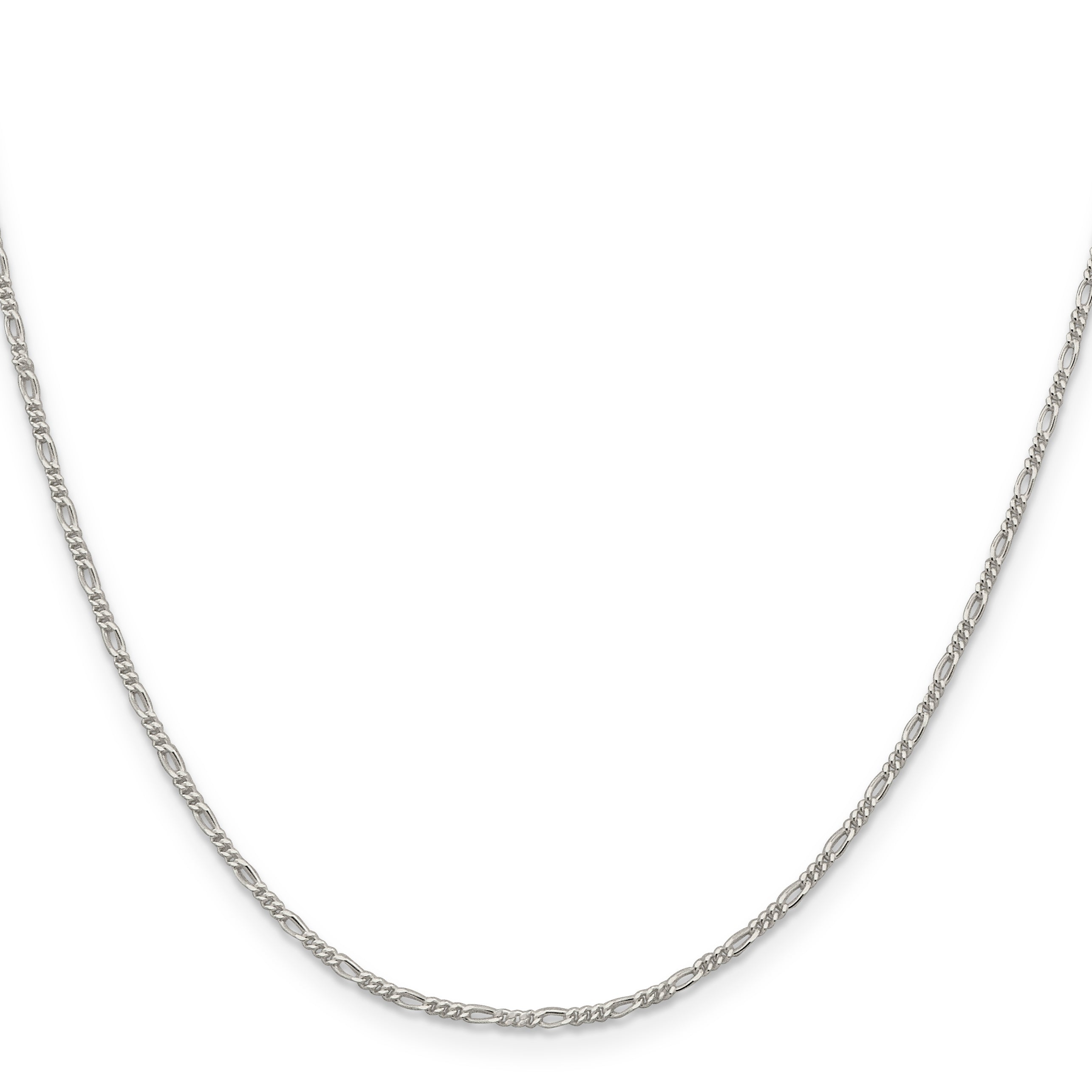 Sterling Silver 1.4mm Figaro Chain