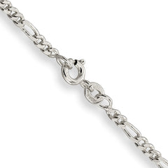 Sterling Silver 2.5mm Figaro Chain