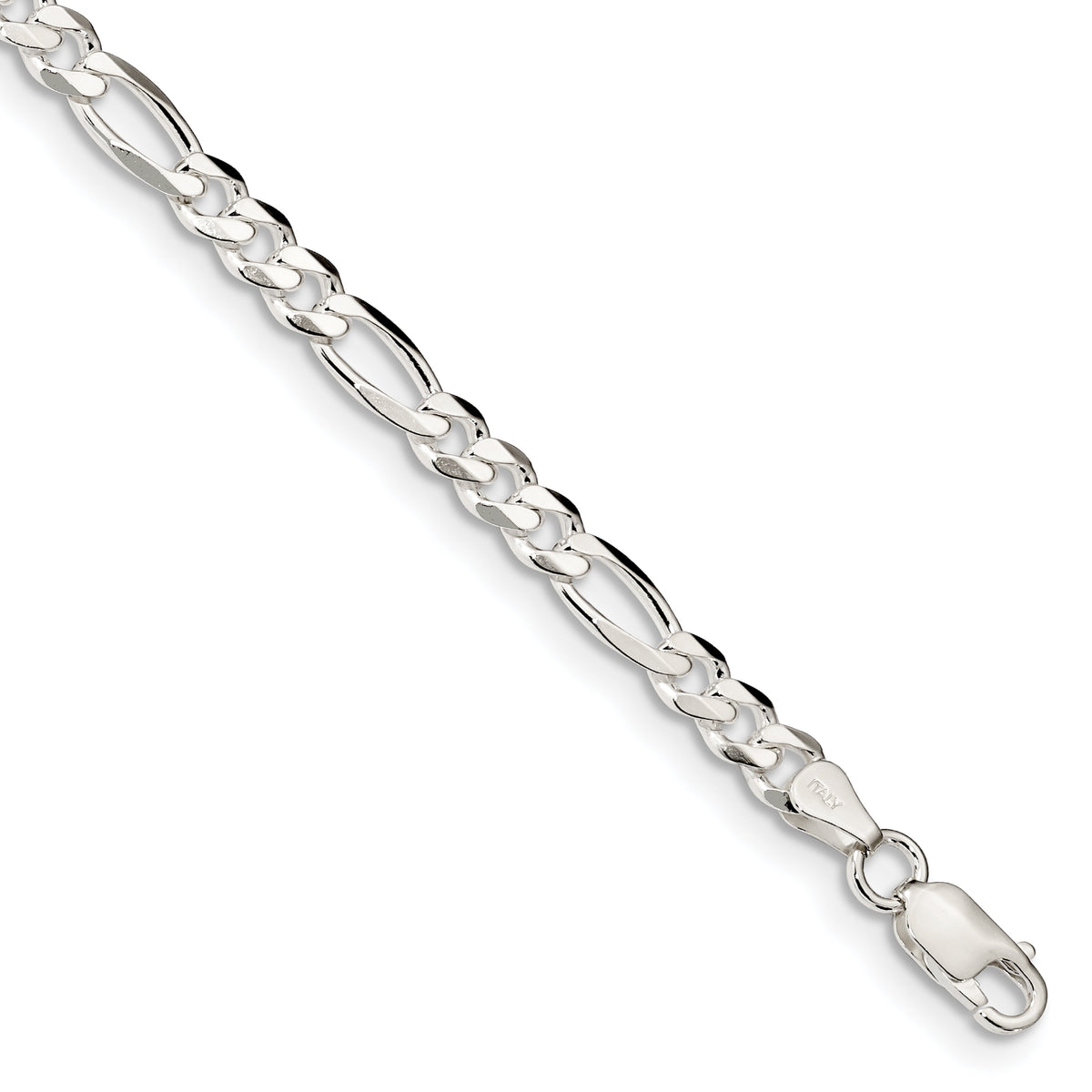 Sterling Silver 4.5mm Figaro Chain