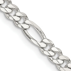 Sterling Silver 4.5mm Figaro Chain