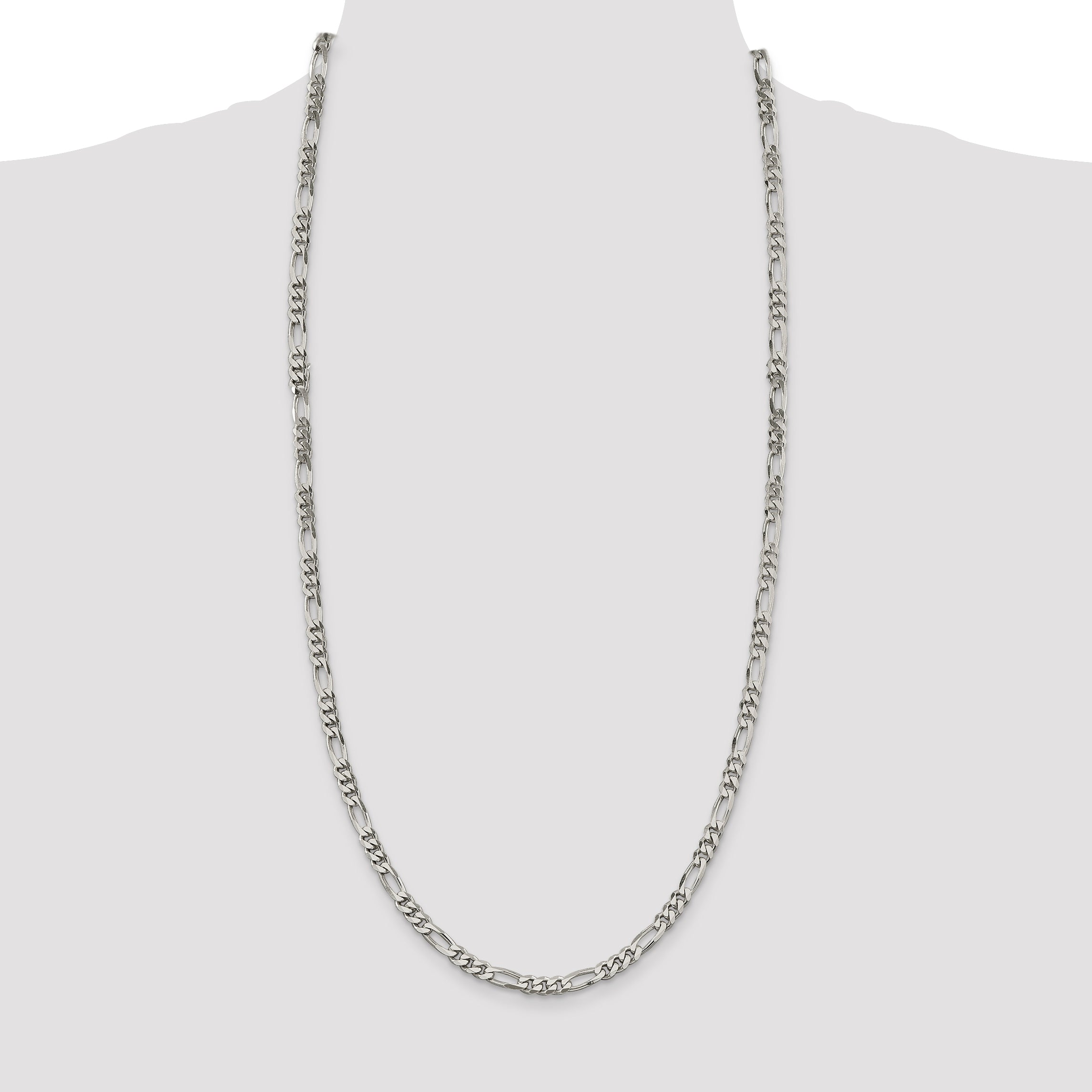 Sterling Silver 5.5mm Figaro Chain