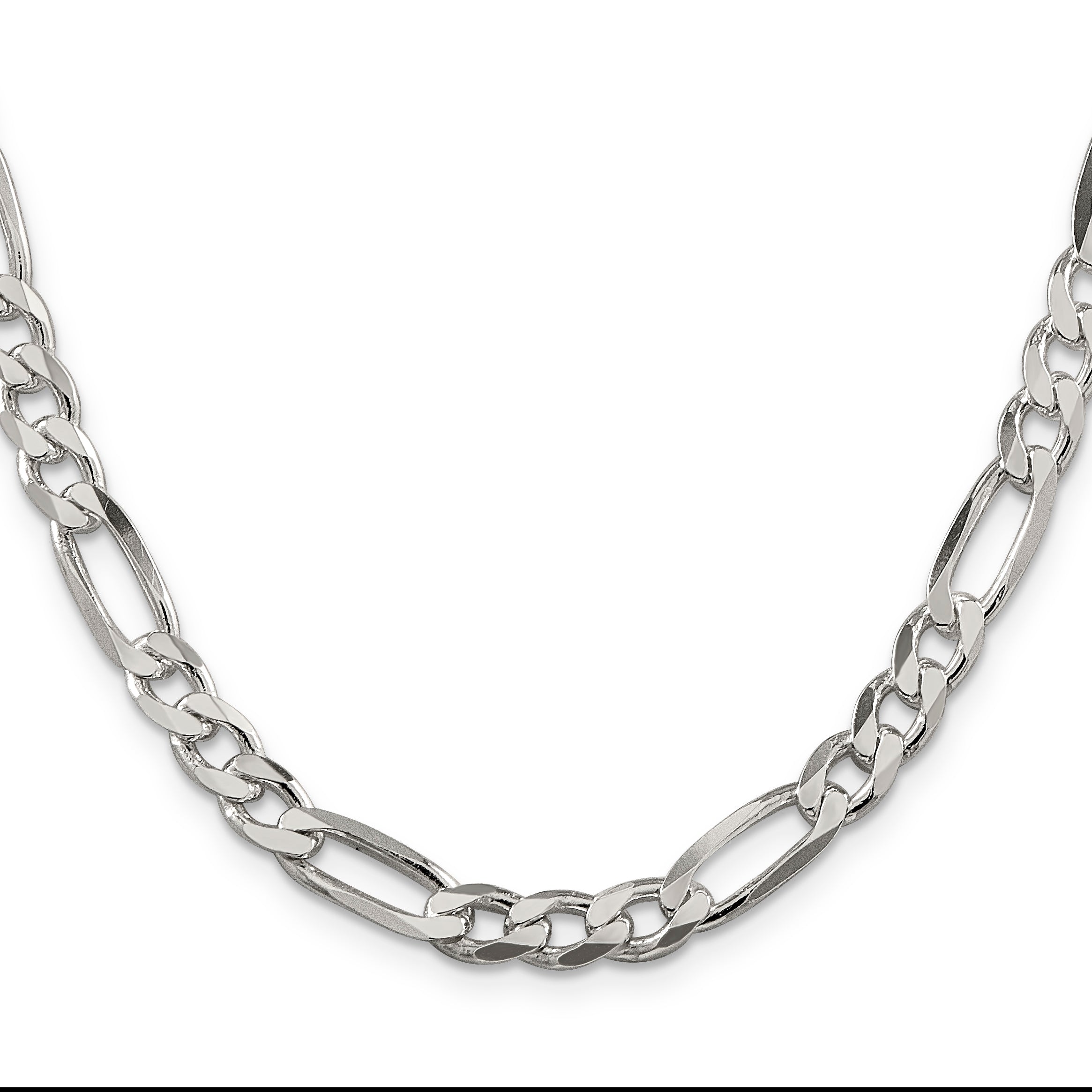 Sterling Silver 6.75mm Figaro Chain