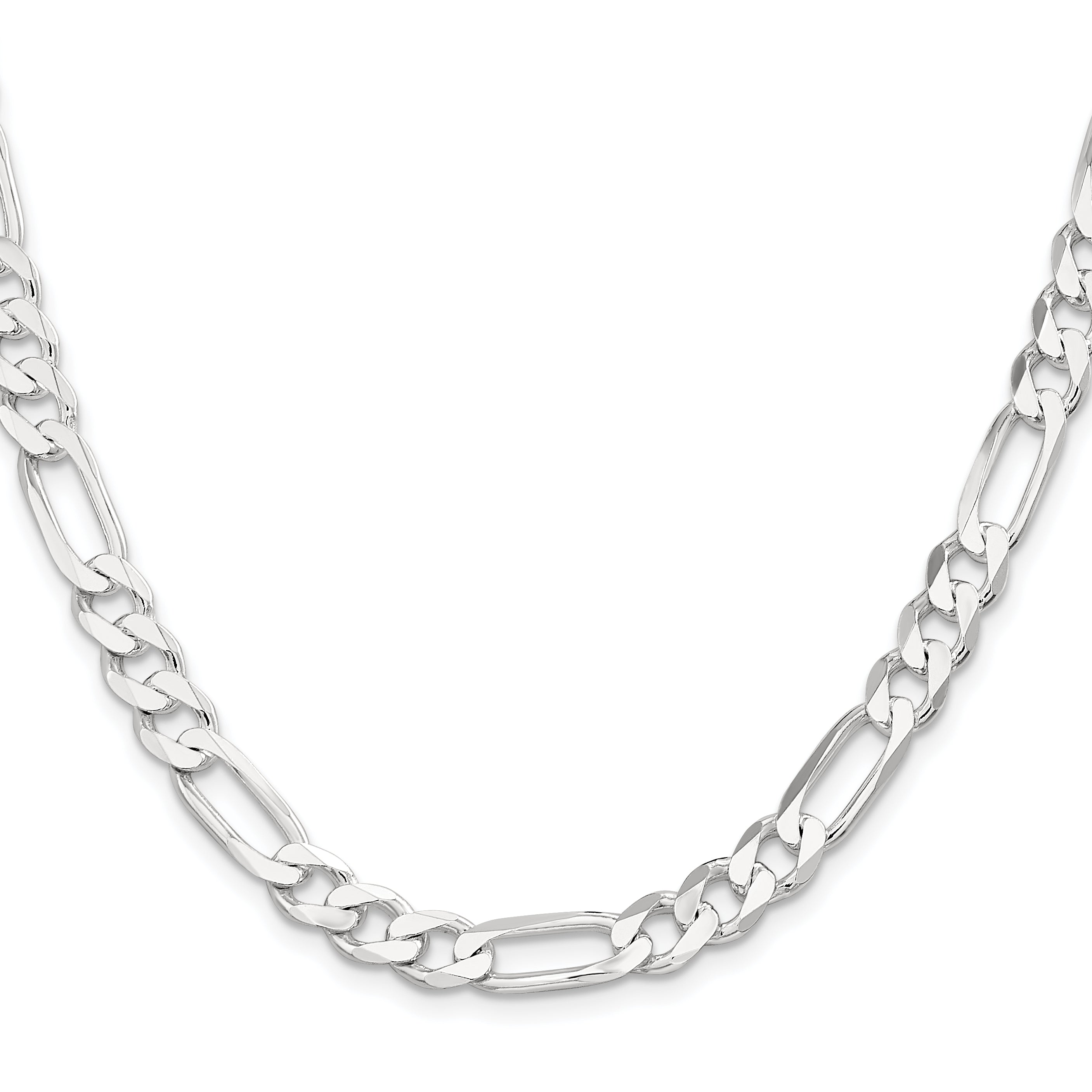 Sterling Silver 7.5mm Figaro Chain