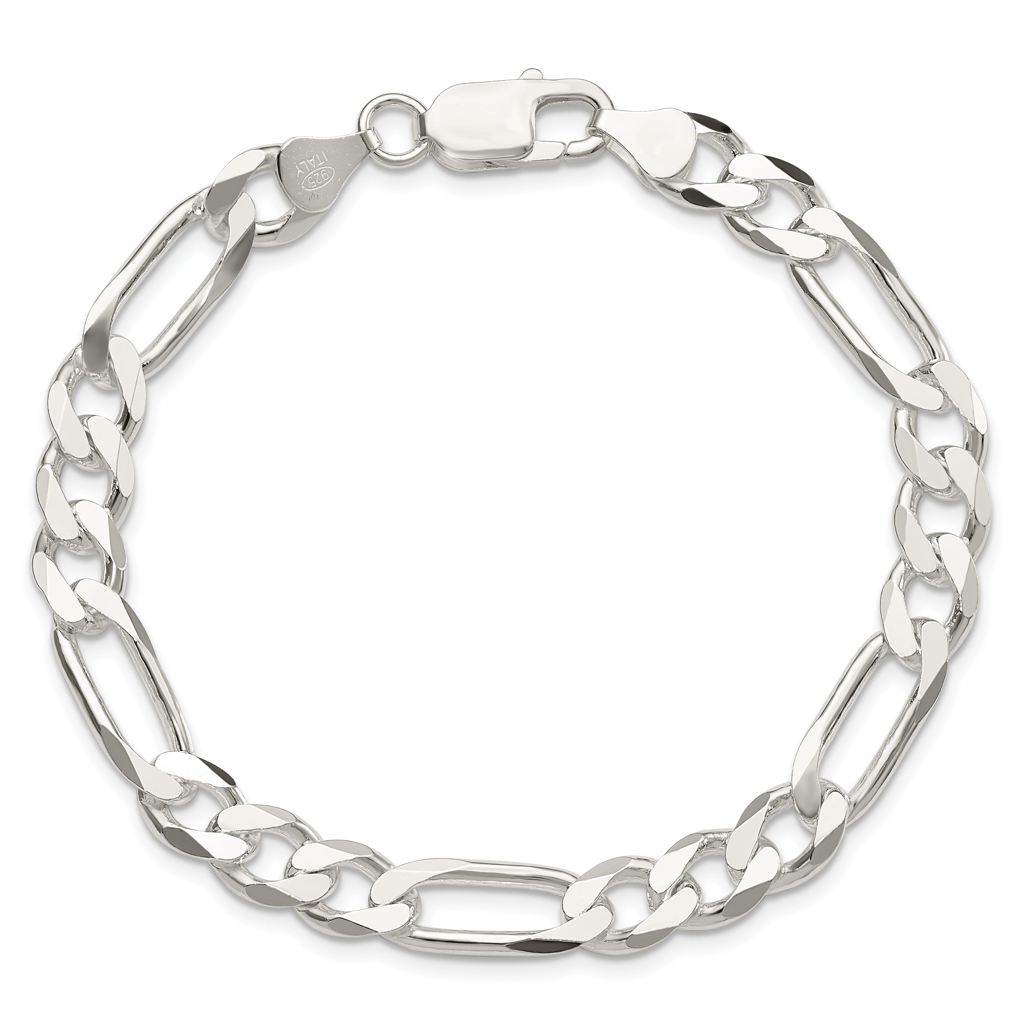 Sterling Silver 7.5mm Figaro Chain