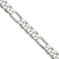 Sterling Silver 8mm Figaro Chain