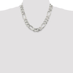 Sterling Silver 15mm Figaro Chain