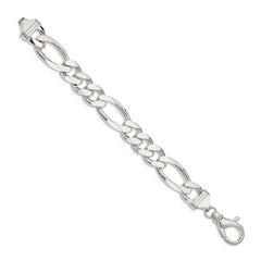 Sterling Silver 15mm Figaro Chain