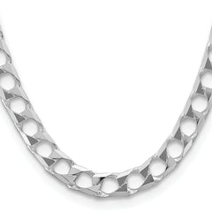 Sterling Silver 10.3mm Flat Open Curb Chain