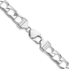 Sterling Silver 10.3mm Flat Open Curb Chain