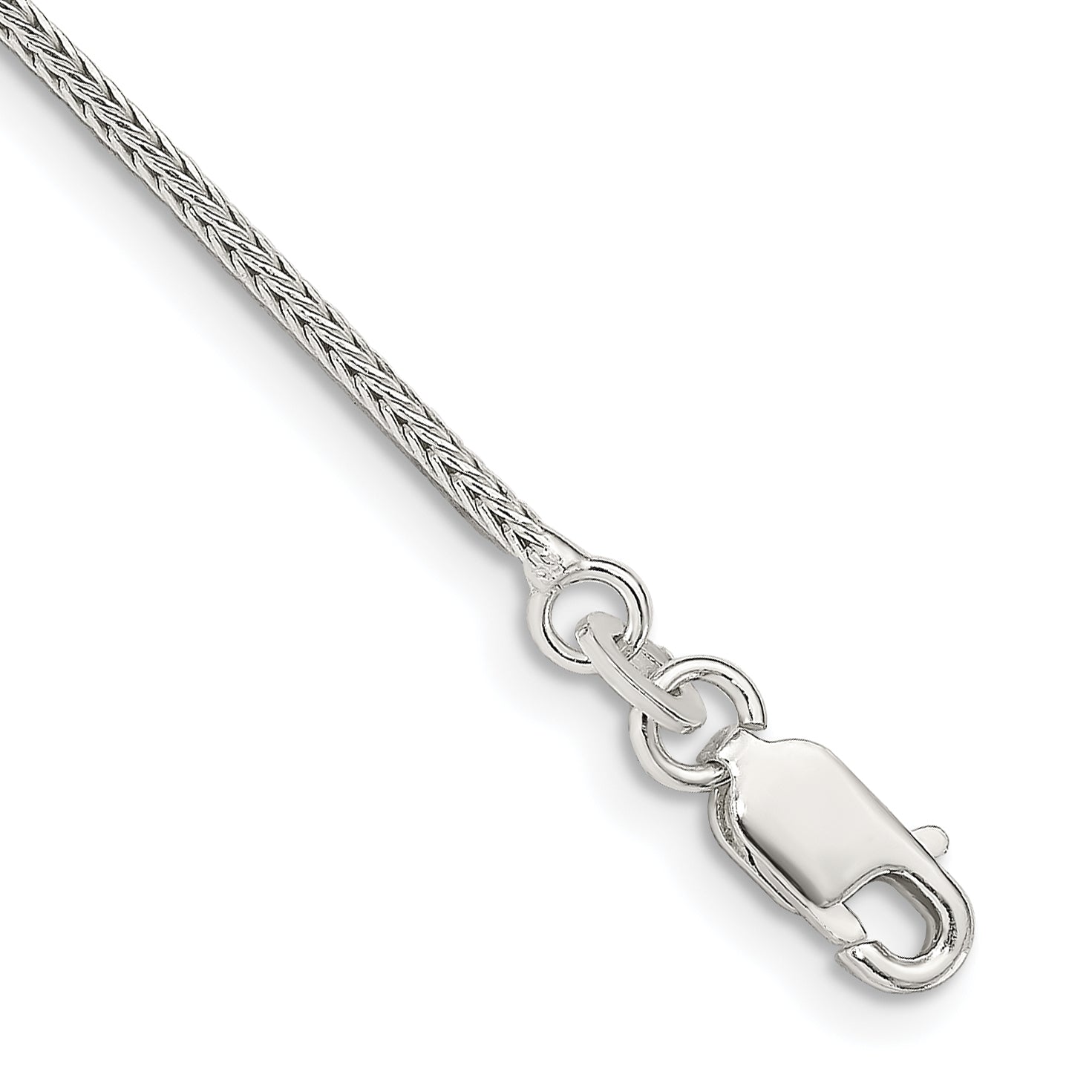 Sterling Silver 1.25mm Diamond-cut Round Franco Chain