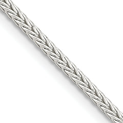 Sterling Silver 2mm Diamond-cut Round Franco Chain