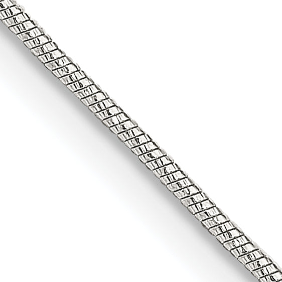 Sterling Silver .85mm Diamond-cut Snake Chain