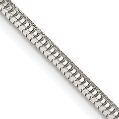 Sterling Silver 2.5mm Diamond-cut Snake Chain