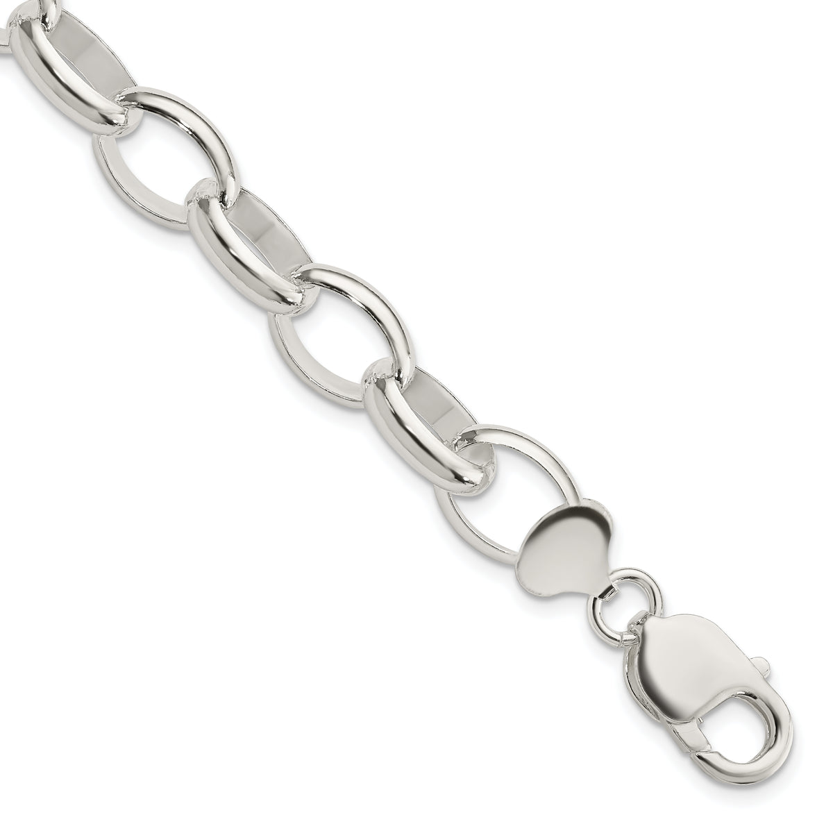 Sterling Silver 10mm Rolo Bracelet