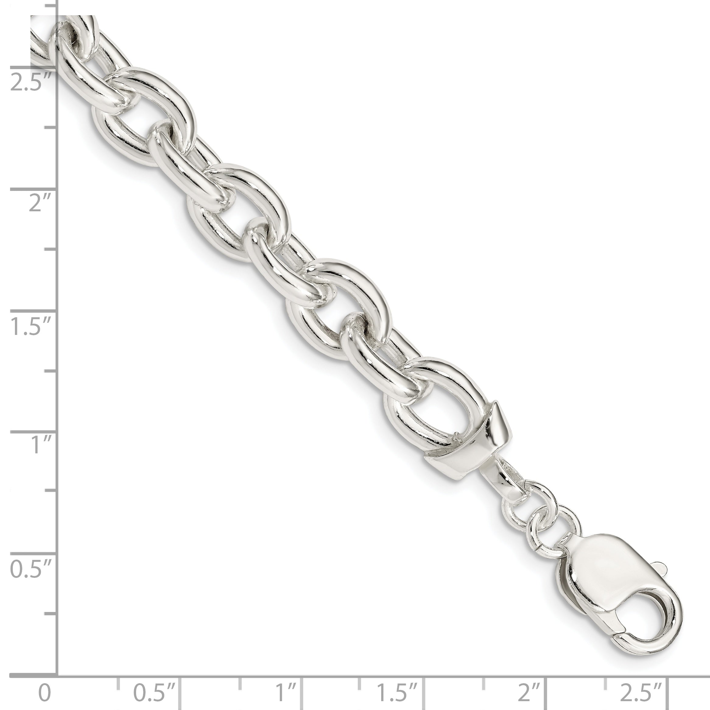 Sterling Silver Fancy Link Bracelet