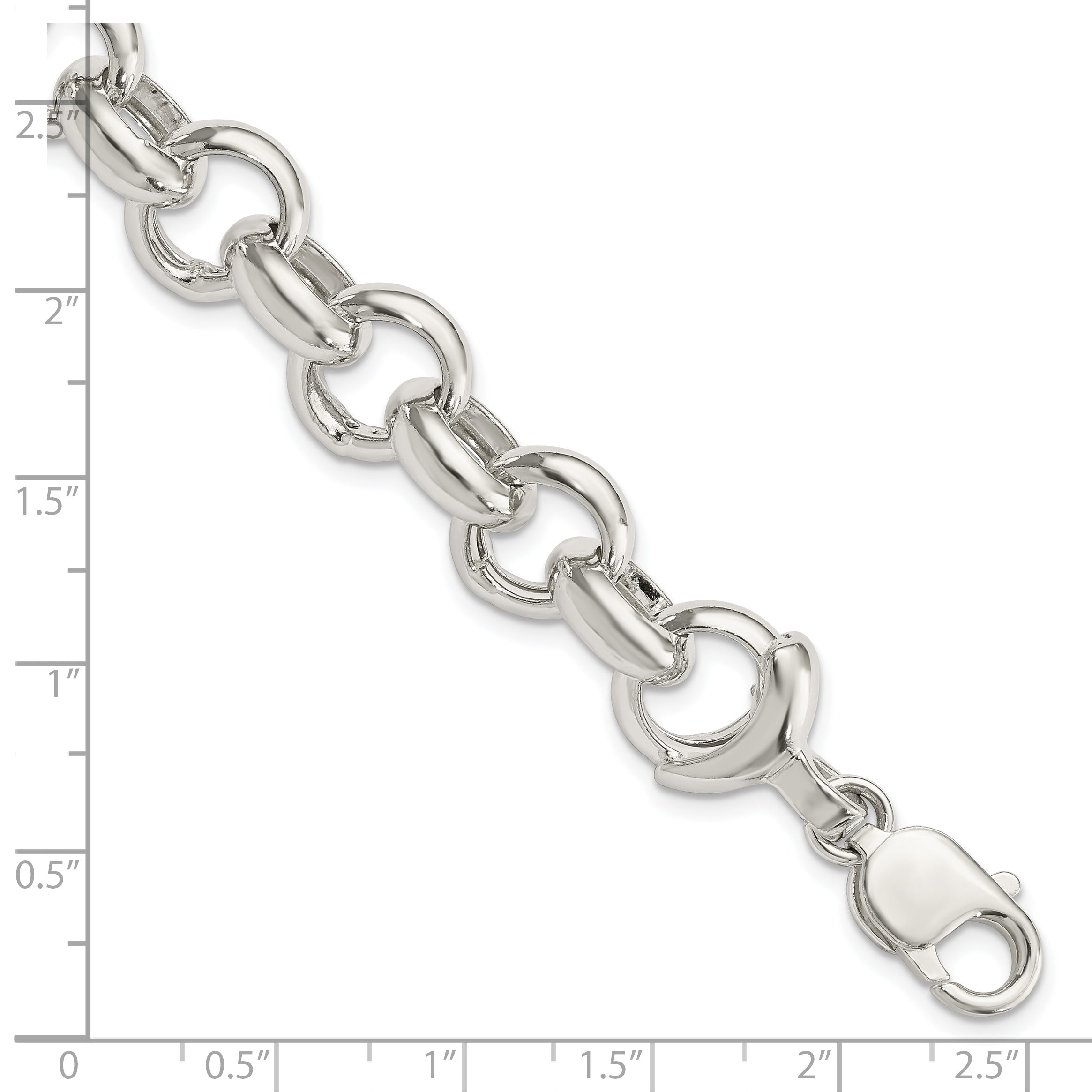 Sterling Silver Fancy Link Bracelet