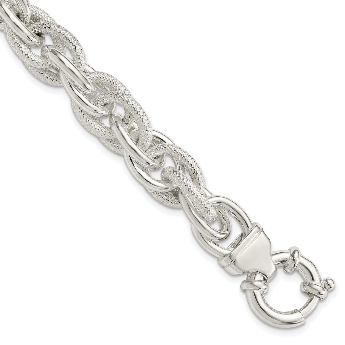 Sterling Silver Fancy Link Bracelet