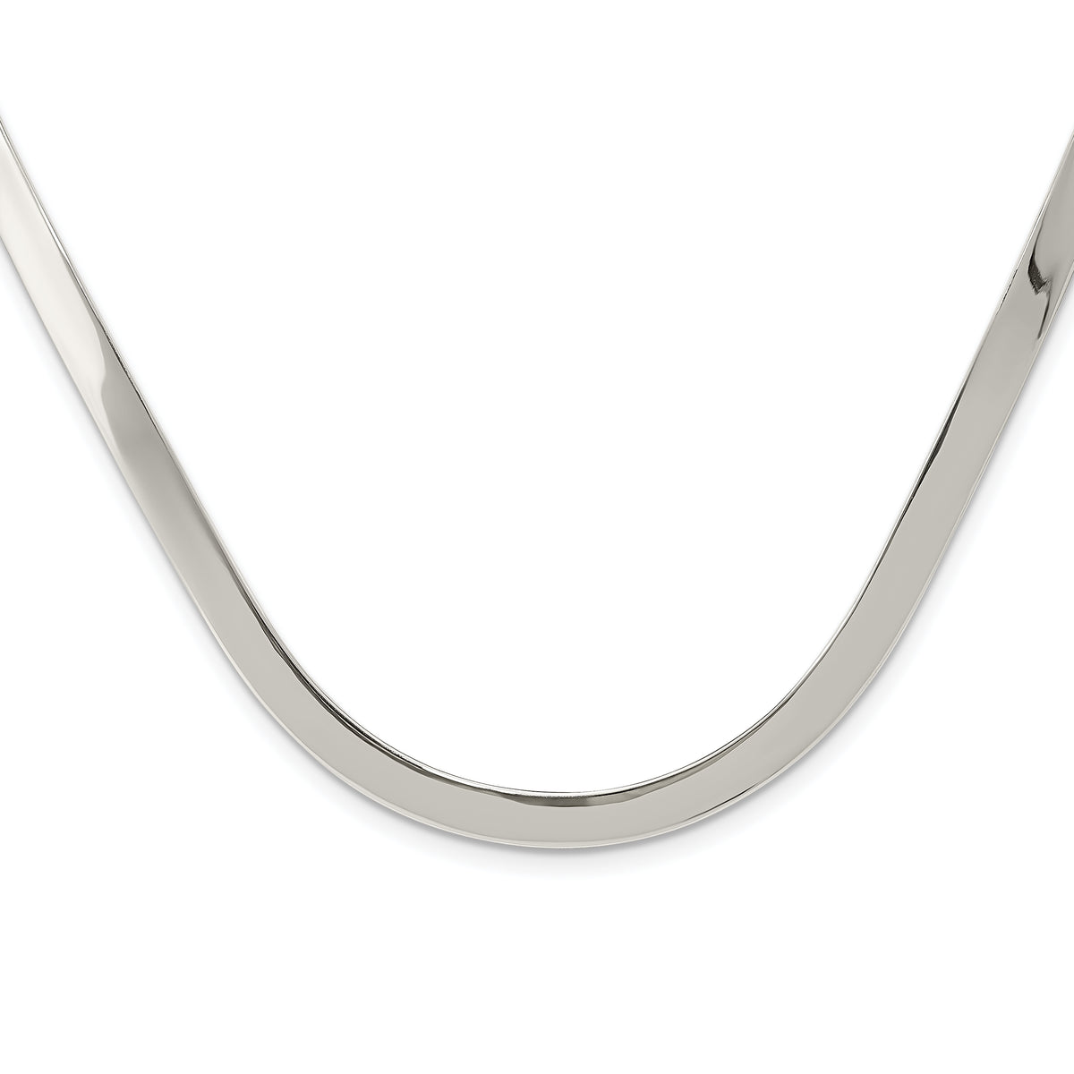 Sterling Silver 5mm Polished Neck Collar