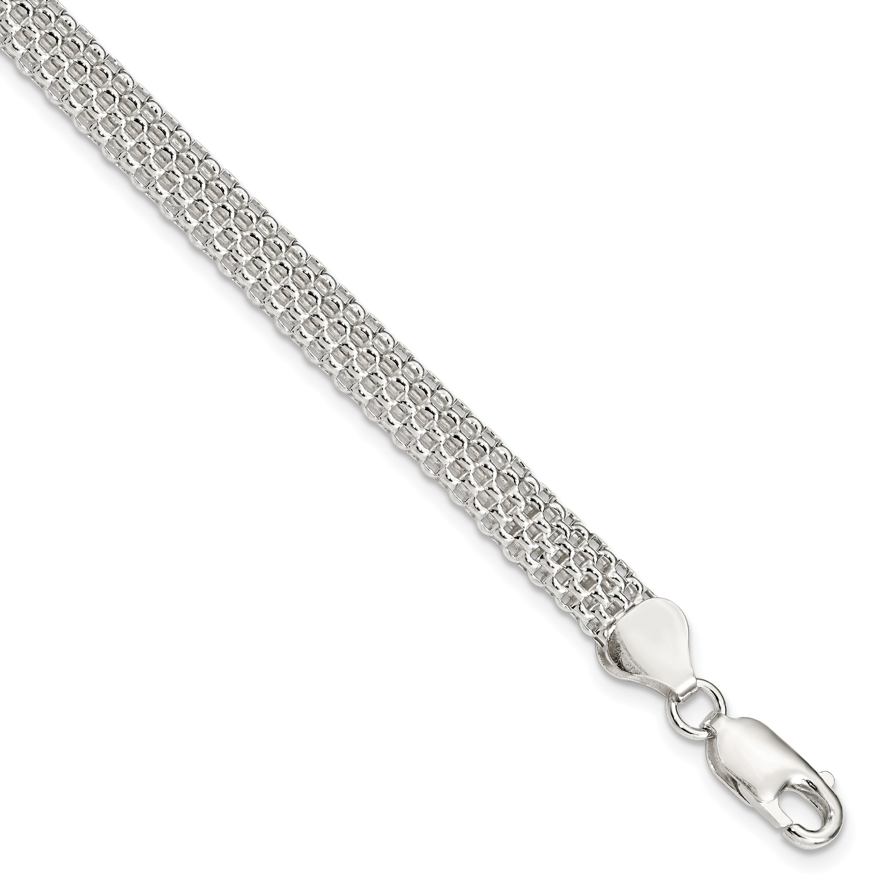 Sterling Silver 6mm Mesh Bracelet