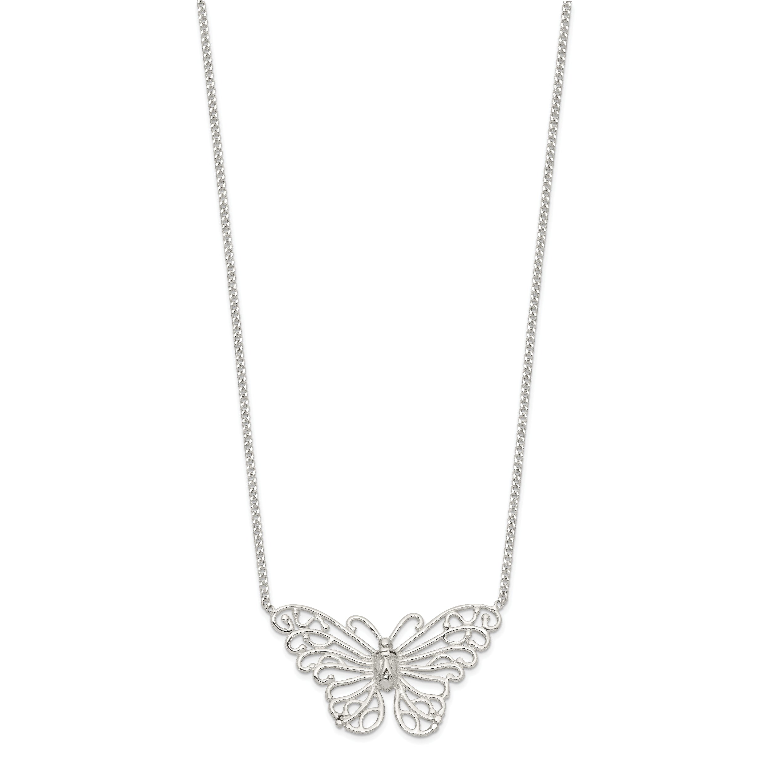 Sterling Silver Butterfly Necklace