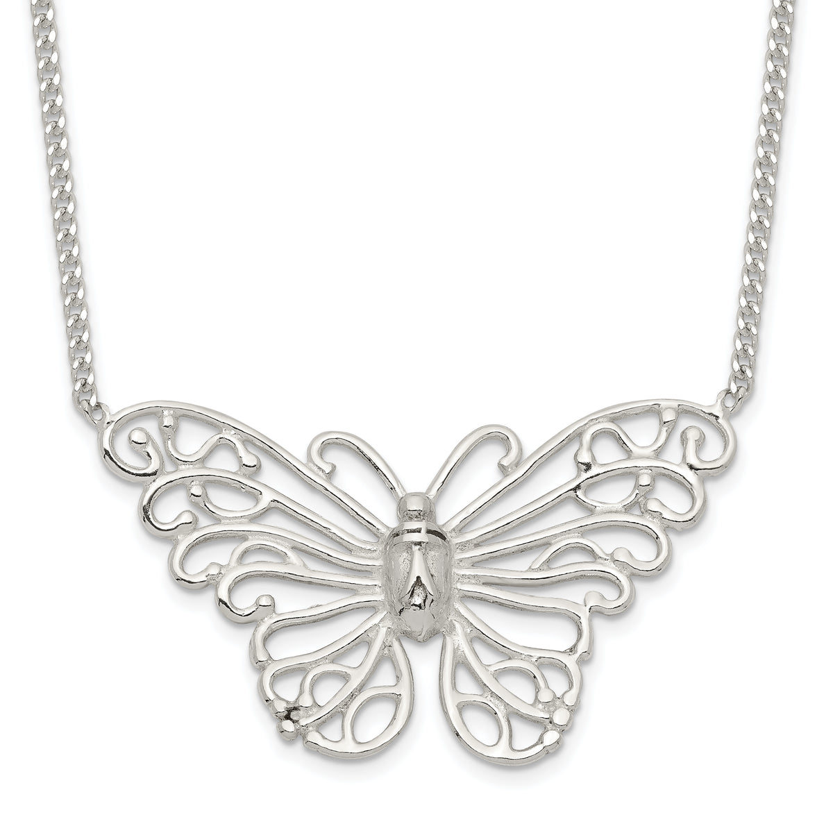 Sterling Silver Butterfly Necklace