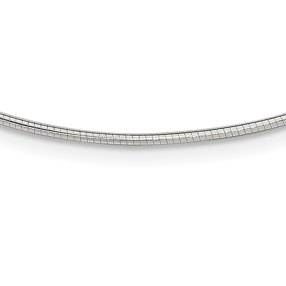 Sterling Silver 1.6mm w/ 2in extender Neckwire Chain