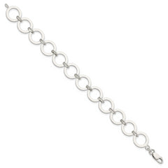 Sterling Silver Circle Link Bracelet