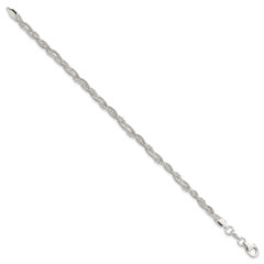 Sterling Silver Fancy Braided Bracelet