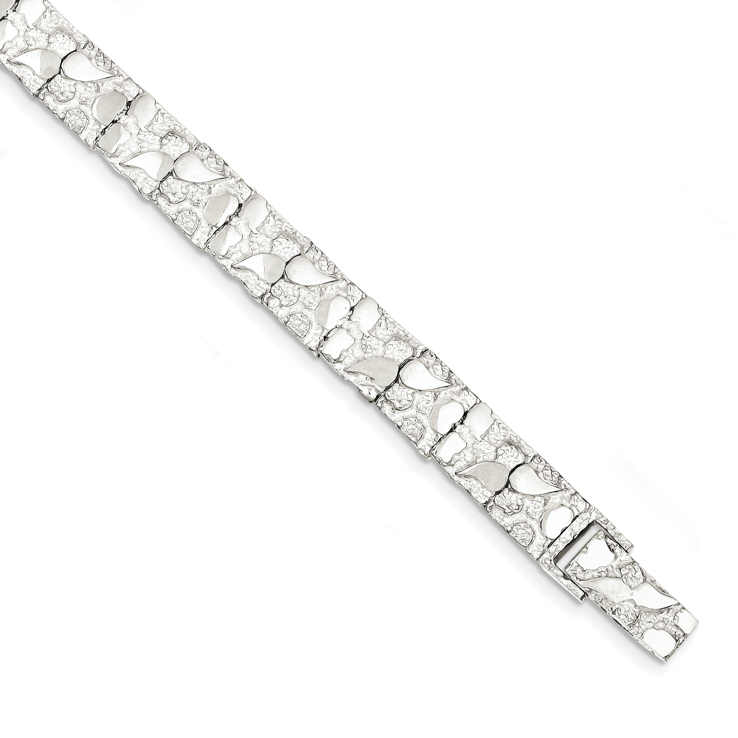 Sterling Silver 9mm Nugget Bracelet