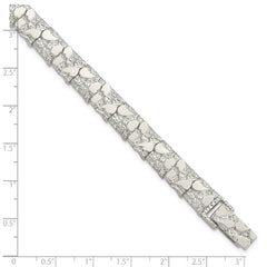 Sterling Silver 9mm Nugget Bracelet