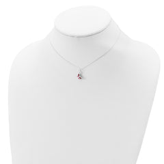 Sophia Jewelers 925 Sterling Silver Butterfly Necklace for Girls Enamel Accents