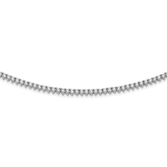 Sterling Shimmer Sterling Silver Rhodium-plated 18 inch 146 Stone CZ Riviera Necklace