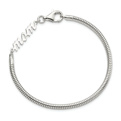 Sterling Silver MOM Bracelet