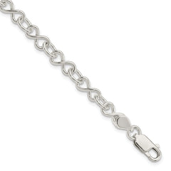 Sterling Silver Polished Fancy Link Bracelet