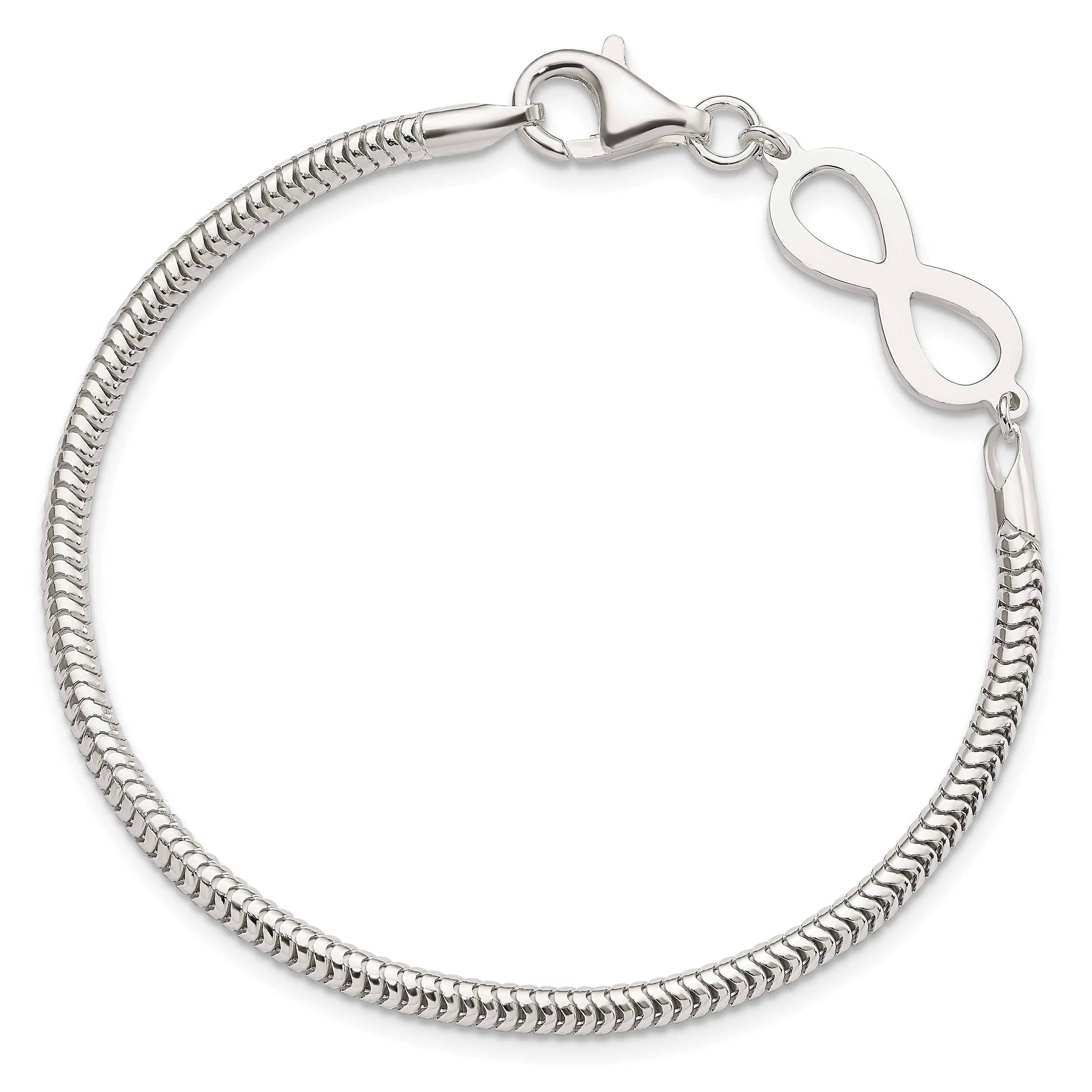 Sterling Silver Infinity Symbol Bracelet