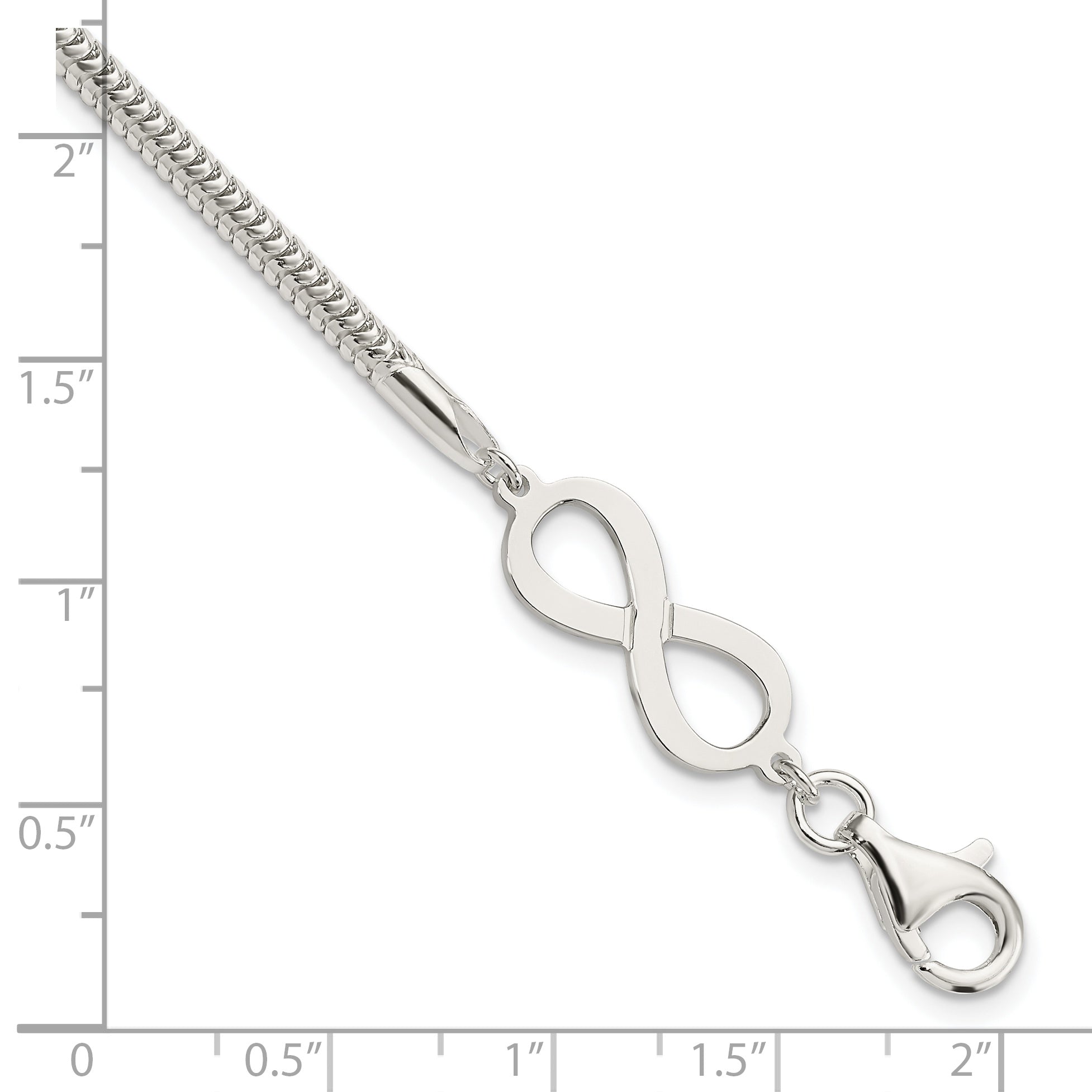 Sterling Silver Infinity Symbol Bracelet