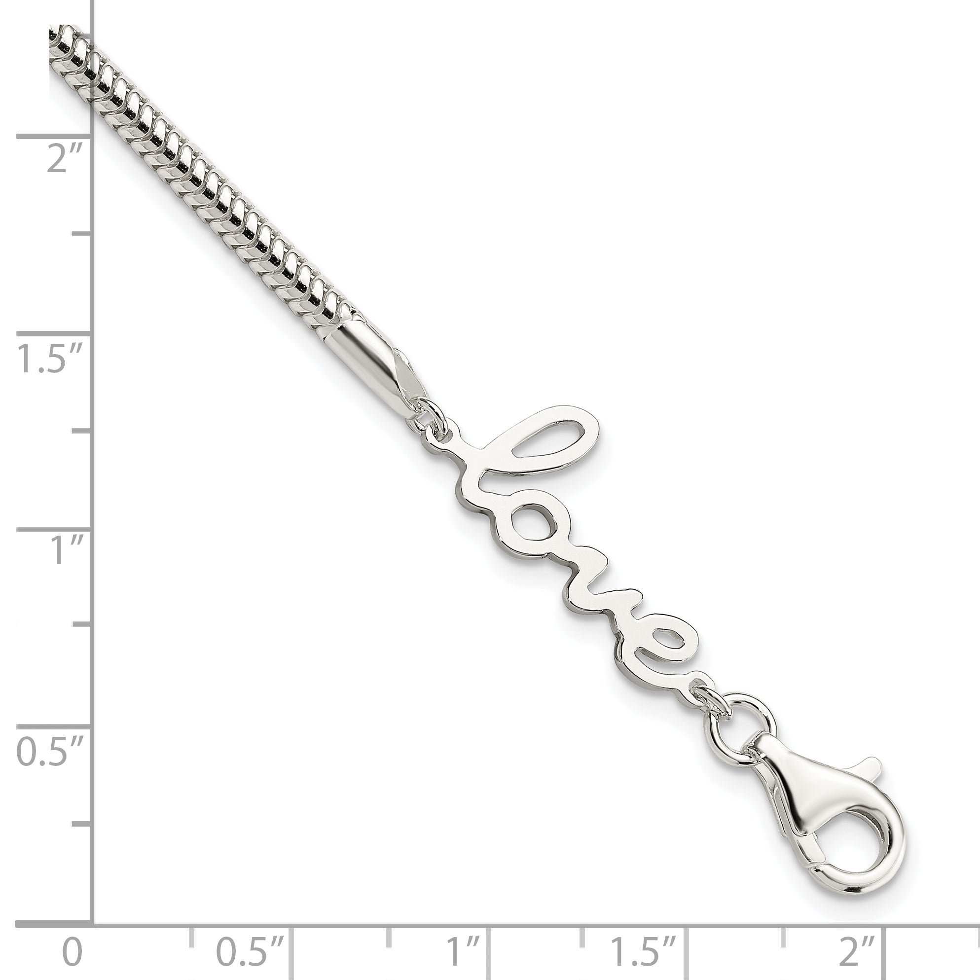 Sterling Silver LOVE Bracelet