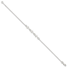 Sterling Silver 3 Dolphins Anklet