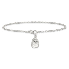 Sterling Silver Shell Anklet