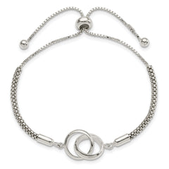 Sterling Silver Polished Adjustable Bracelet